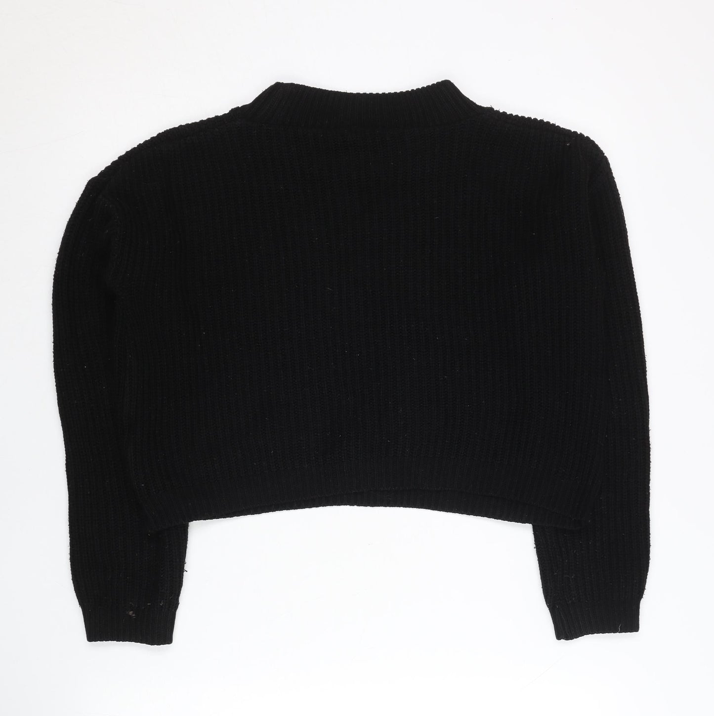 Womens UK Size S Boohoo Black Pullover Jumper