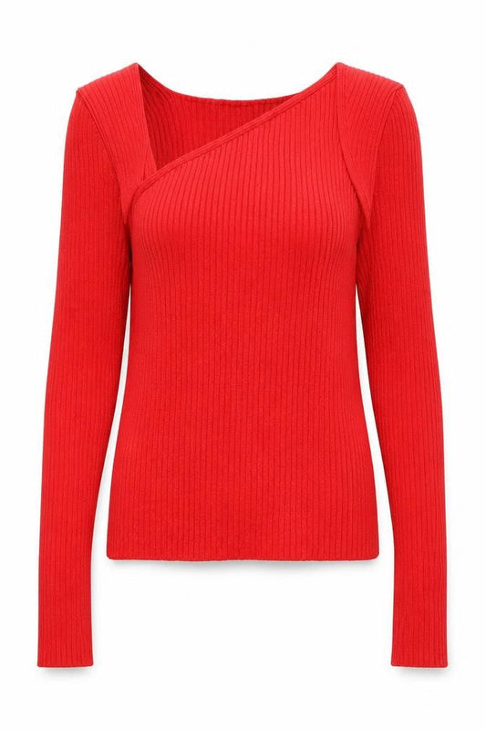 Womens UK Size XS H&M Red Pullover Jumper