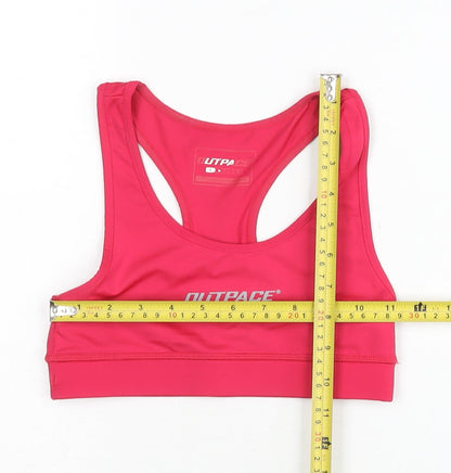 Outpace Women’s Pink Racerback Sports Tank Top Size S Athletic Gym