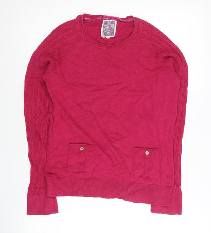 Womens UK Size 10 Mantaray Pink Pullover Jumper