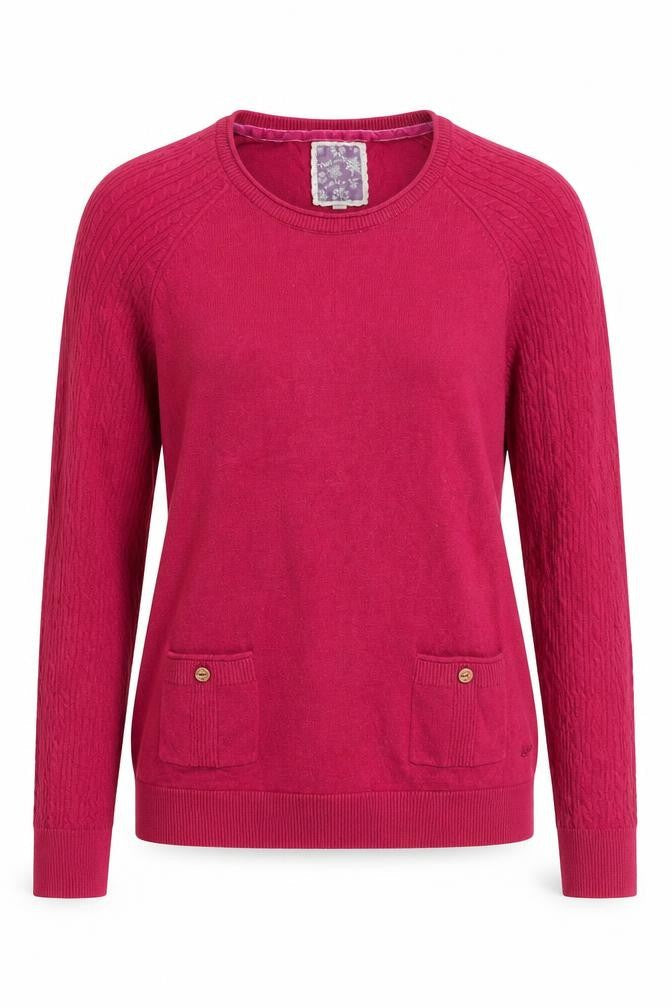 Womens UK Size 10 Mantaray Pink Pullover Jumper