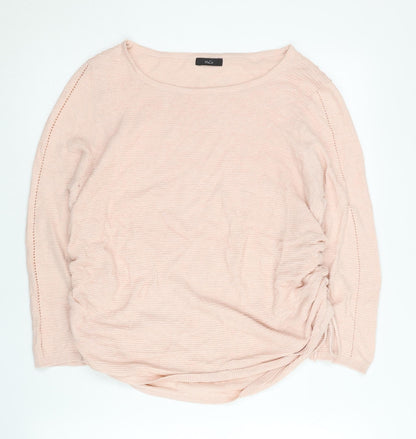 Womens UK Size 14 M&Co Pink Pullover Jumper