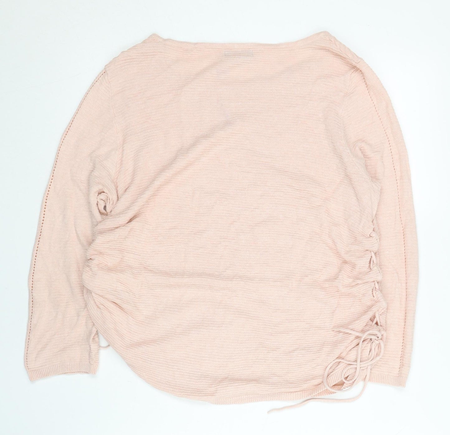Womens UK Size 14 M&Co Pink Pullover Jumper