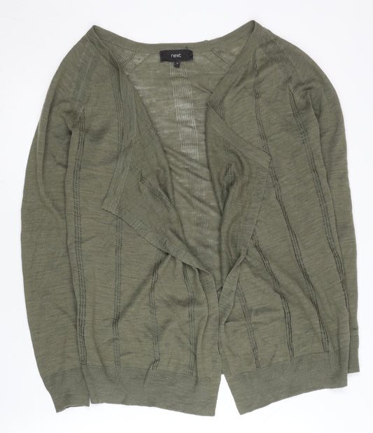 Womens UK Size 10 NEXT Green Cardigan Jumper