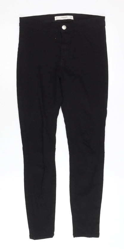 Mango Women’s Black Skinny Jeans Size 6 Slim Fit Cotton Blend