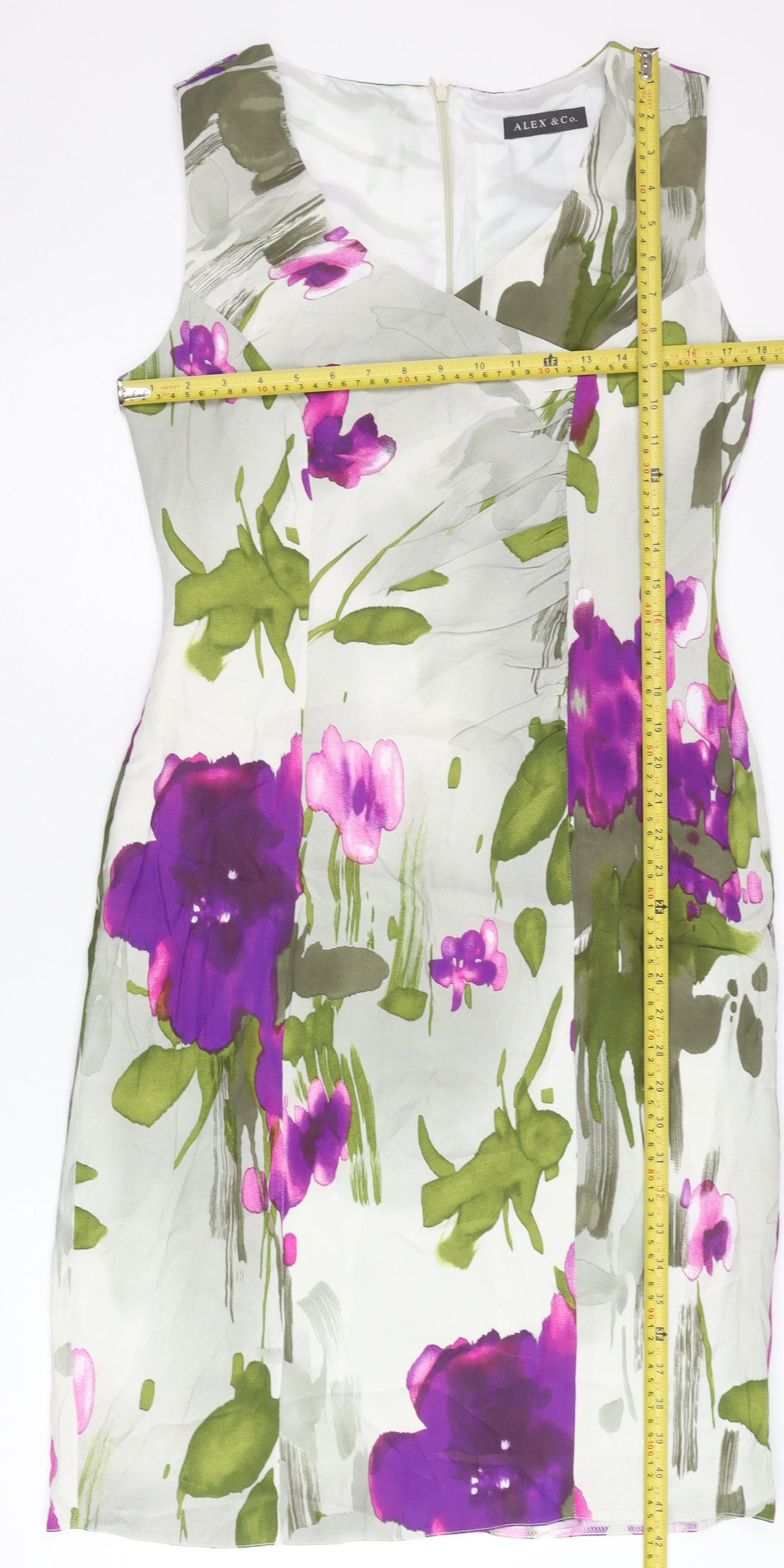 Alex & Co. Women’s Multicoloured Floral Shift Dress Size 10 Sleeveless