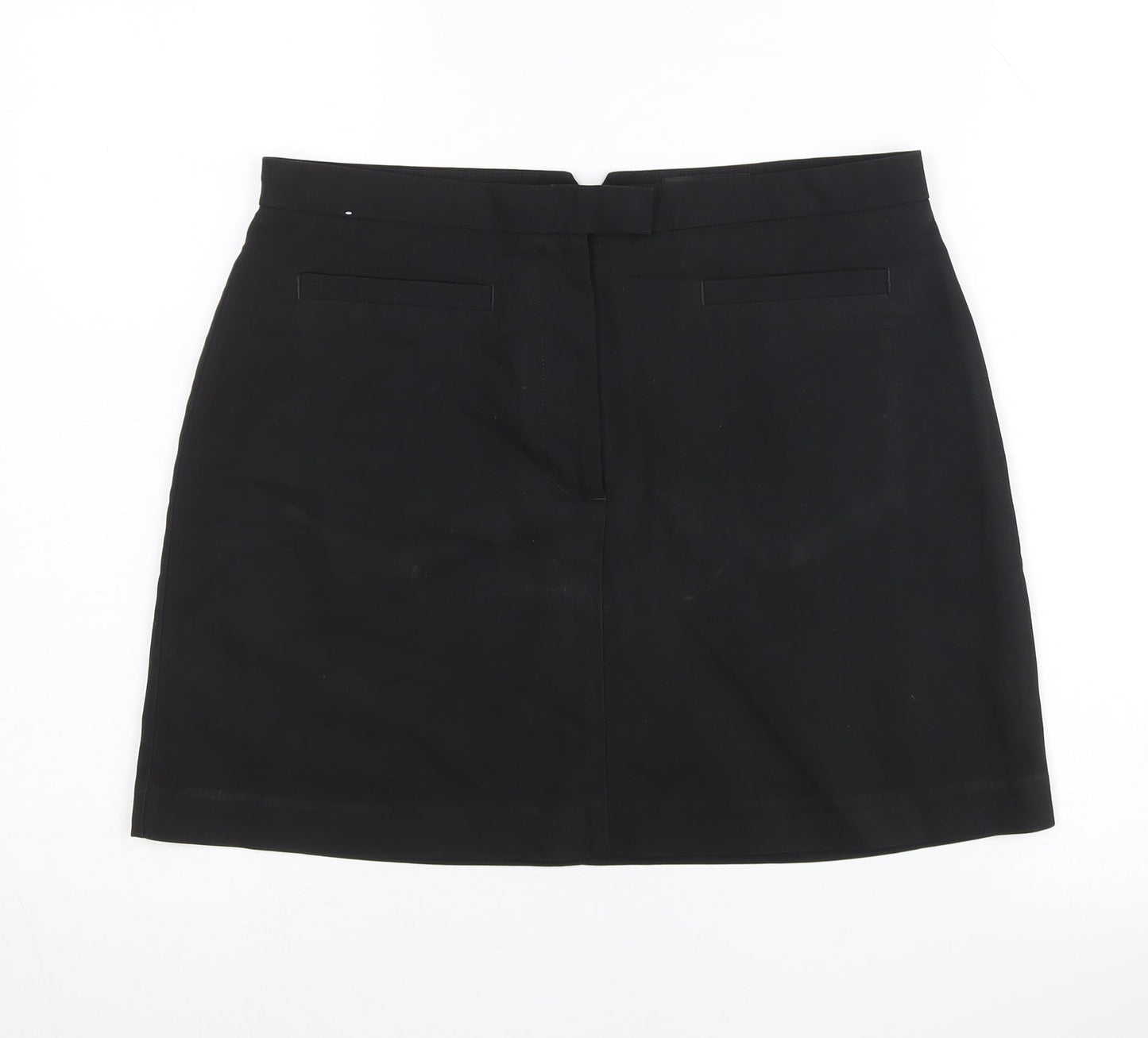 Next Womens Black Size 10 Pencil Skirt Knee Length Workwear