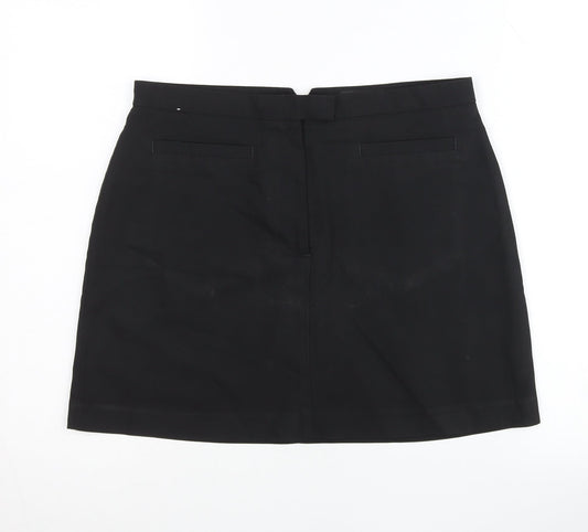 Next Womens Black Size 10 Pencil Skirt Knee Length Workwear