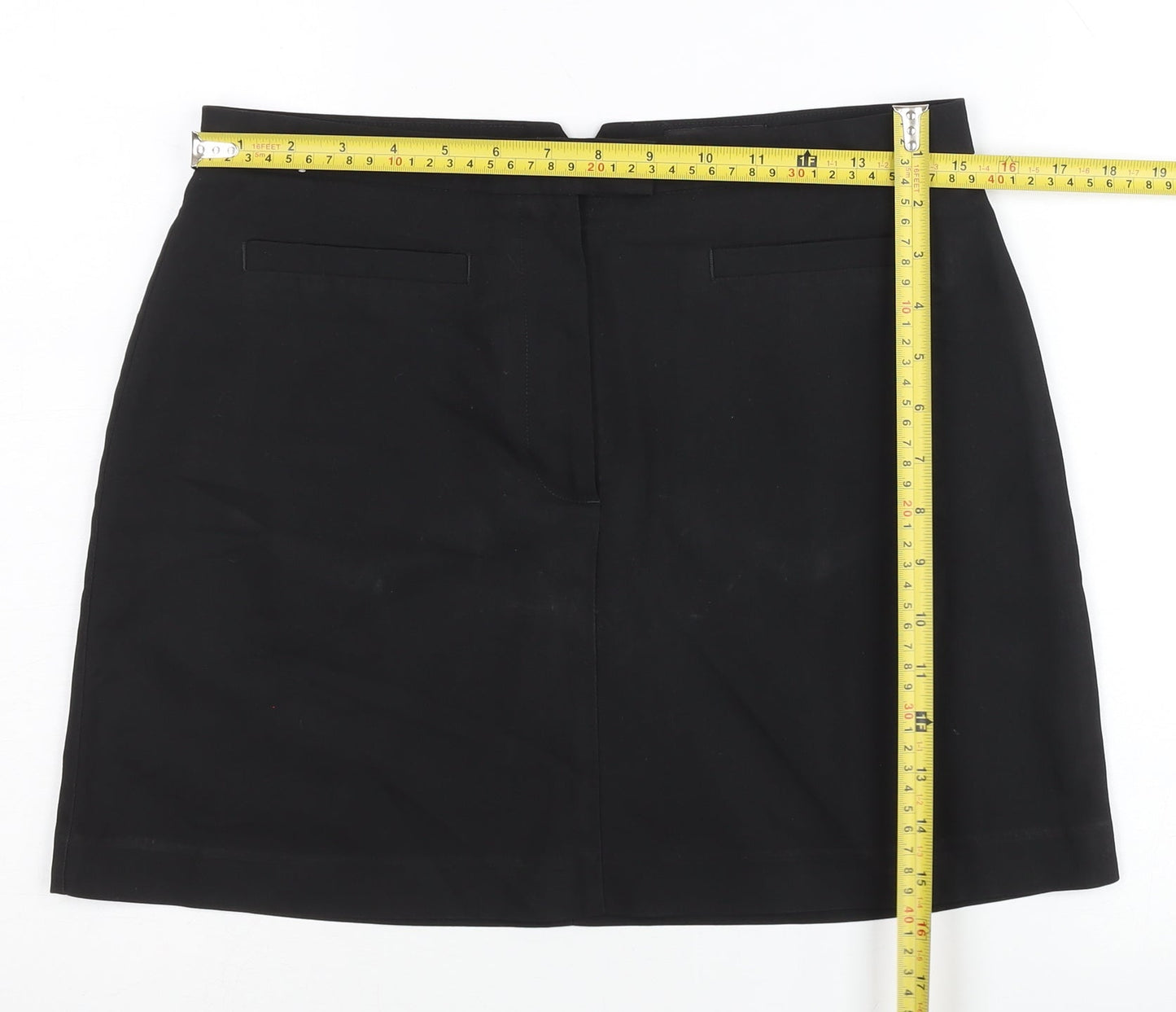 Next Womens Black Size 10 Pencil Skirt Knee Length Workwear