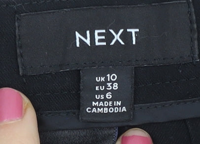 Next Womens Black Size 10 Pencil Skirt Knee Length Workwear