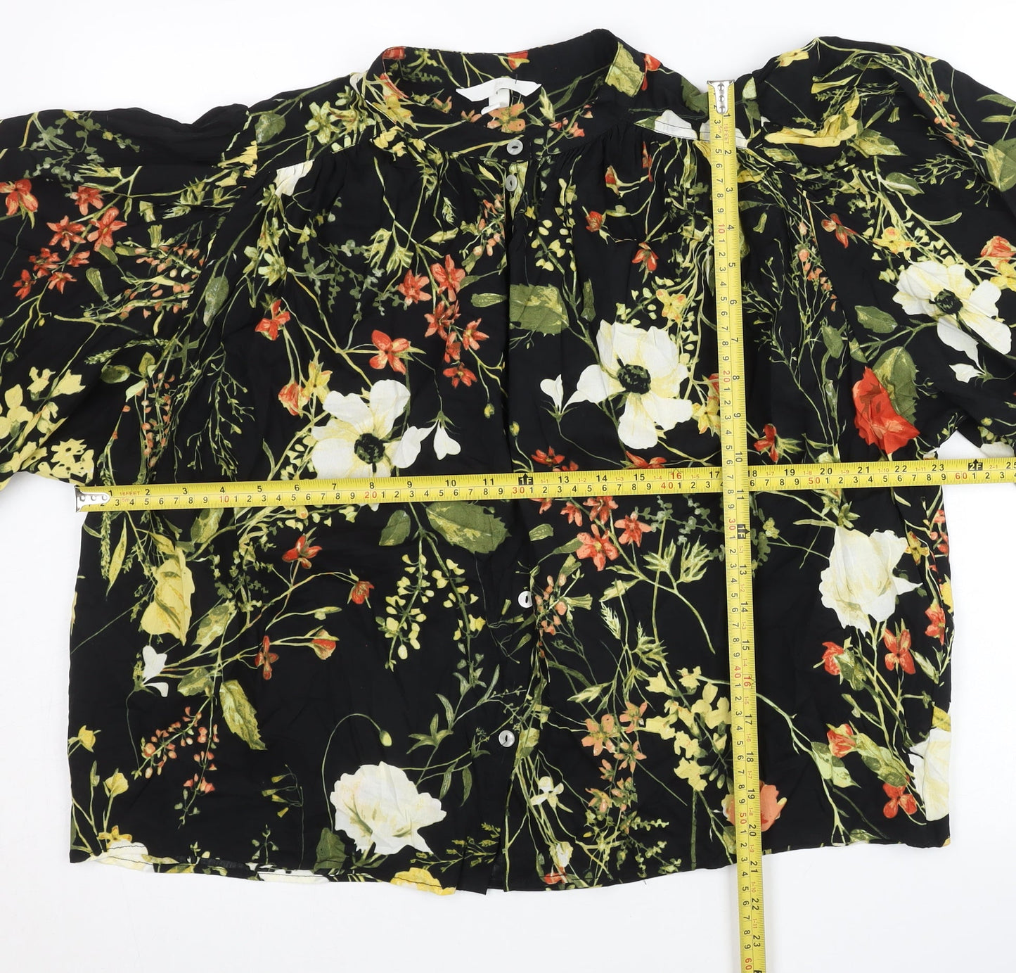 Womens UK Size S H&M Multicoloured Tunic Blouse