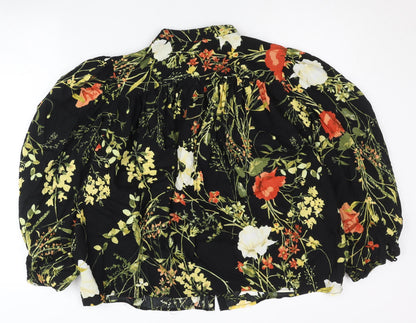 Womens UK Size S H&M Multicoloured Tunic Blouse