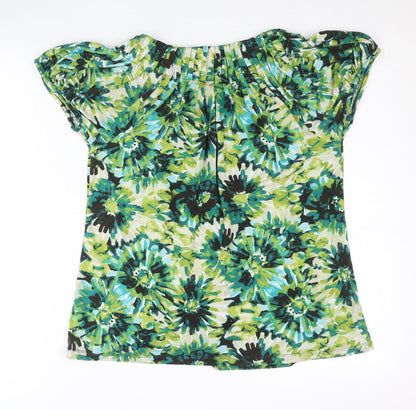 Style & Co Women’s Multicoloured Floral Tunic Blouse PL Petite L