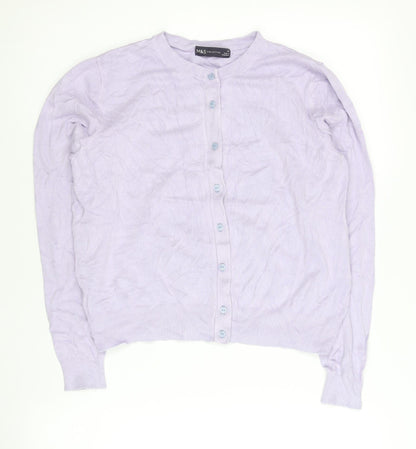 Womens UK Size 14 Marks and Spencer Purple Cardigan Jumper