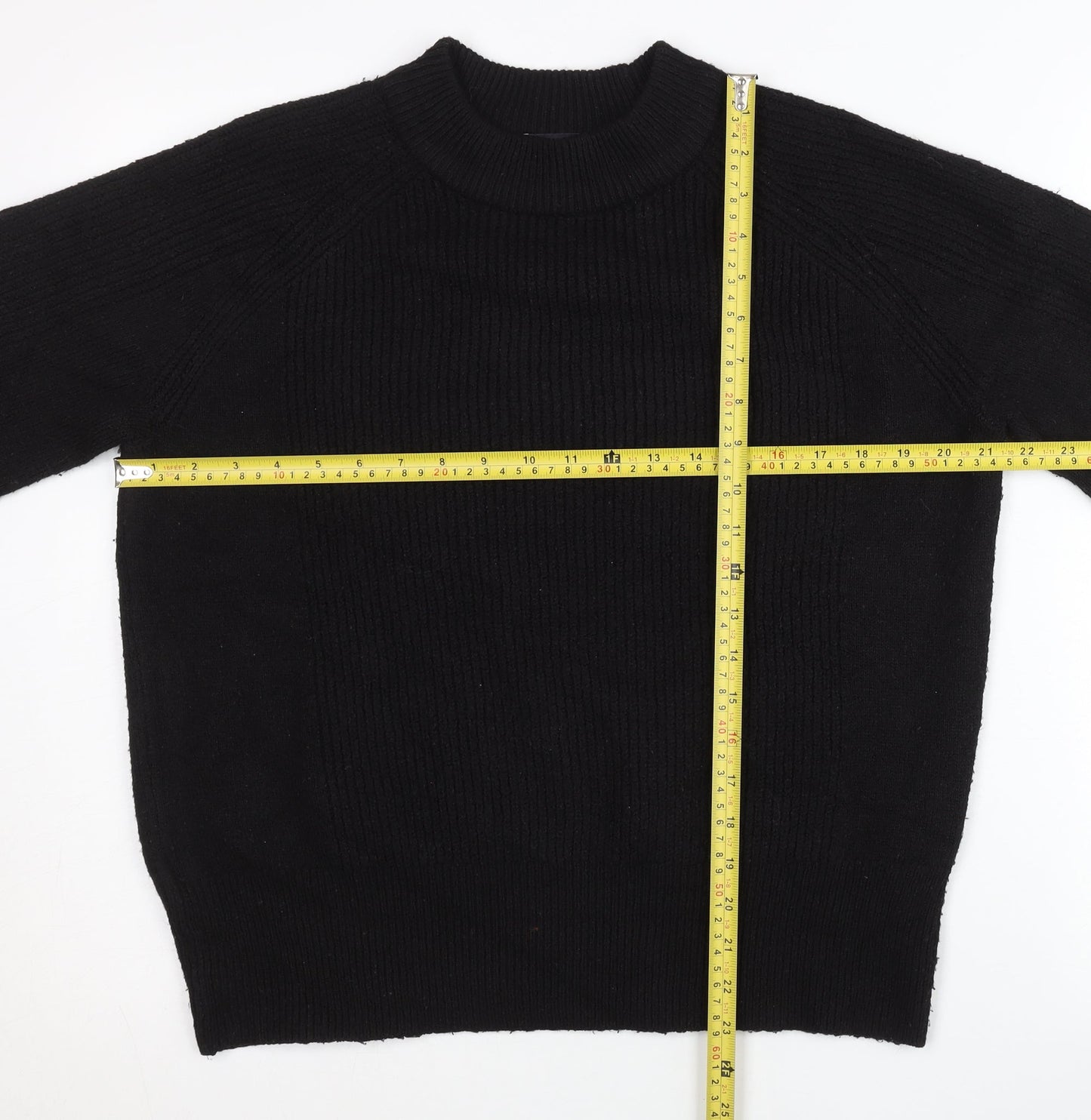 Womens UK Size M Marks and Spencer Black Pullover Jumper