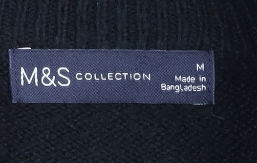 Womens UK Size M Marks and Spencer Black Pullover Jumper