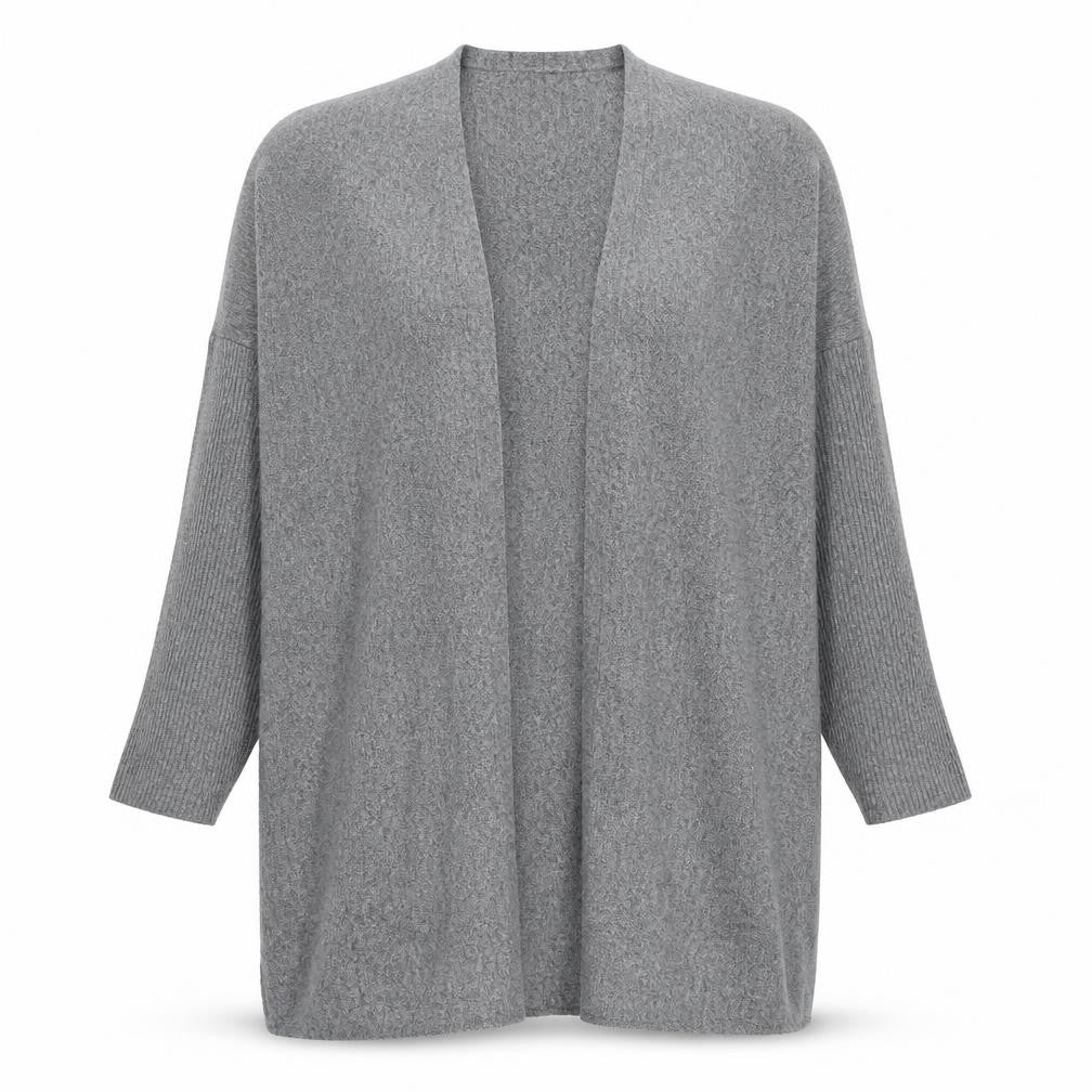 Womens UK Size 10 Izabel London Grey Cardigan Jumper