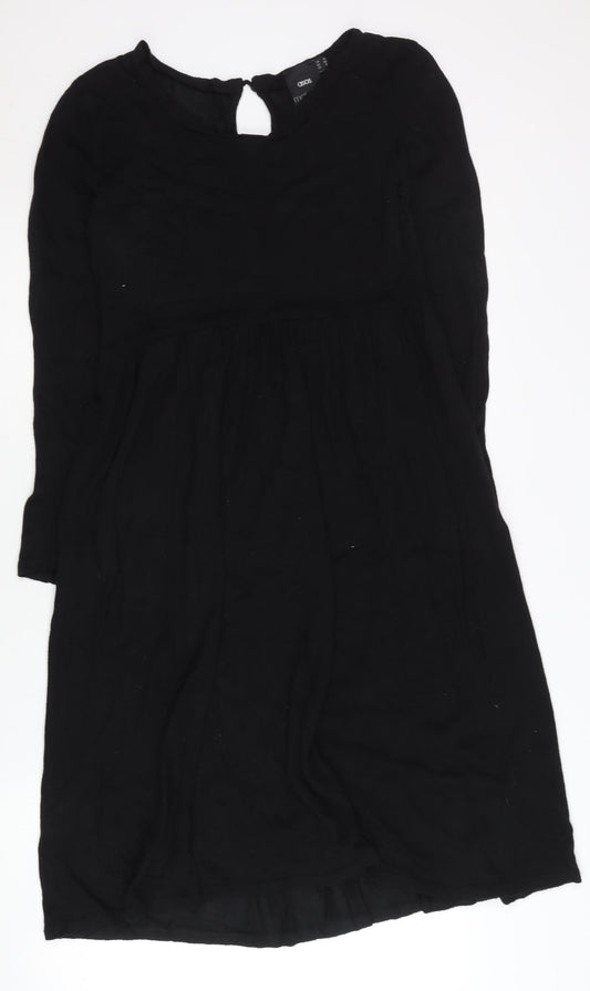 ASOS Maternity Women's Black A-Line Knee Length Dress Size 10