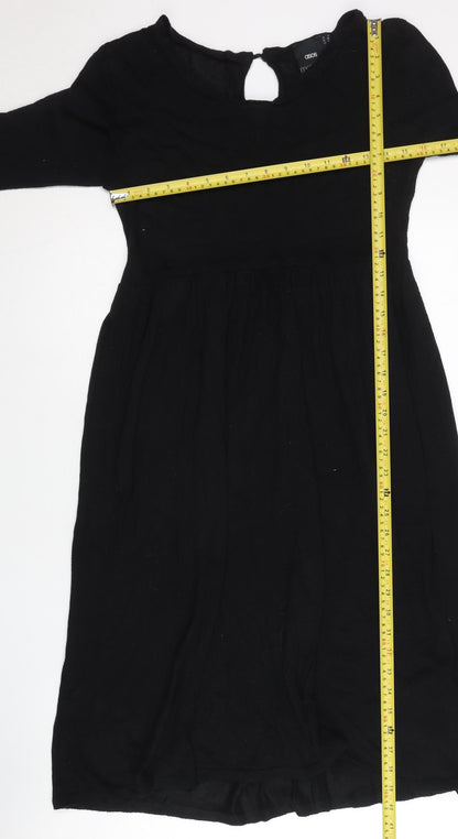 ASOS Maternity Women's Black A-Line Knee Length Dress Size 10