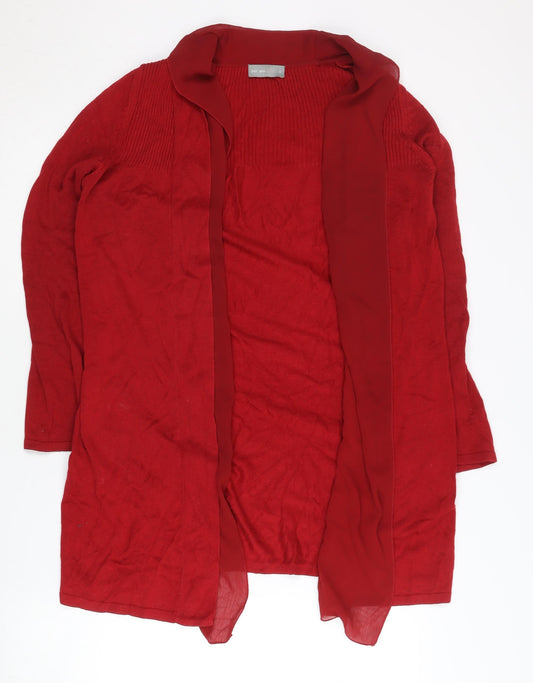 Womens UK Size S Marks and Spencer Red Cardigan Jumper