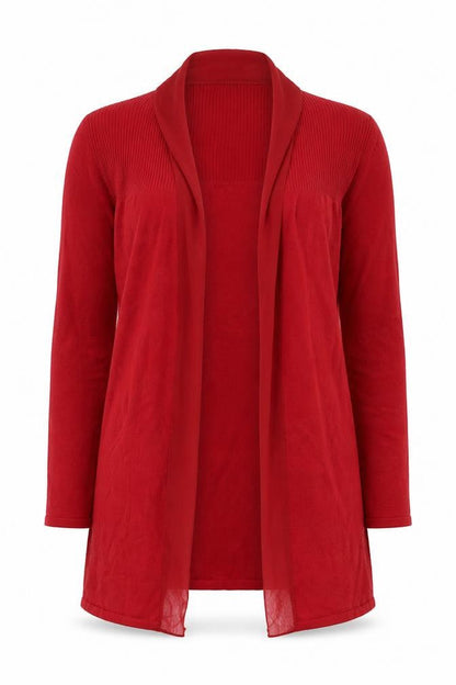 Womens UK Size S Marks and Spencer Red Cardigan Jumper