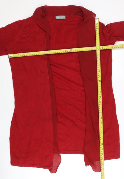 Womens UK Size S Marks and Spencer Red Cardigan Jumper