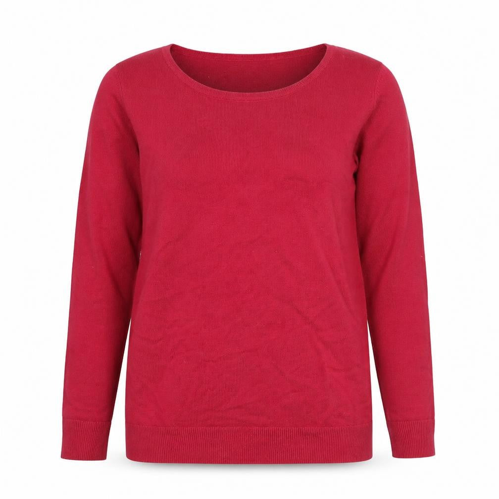 Womens UK Size S EWM Red Pullover Jumper