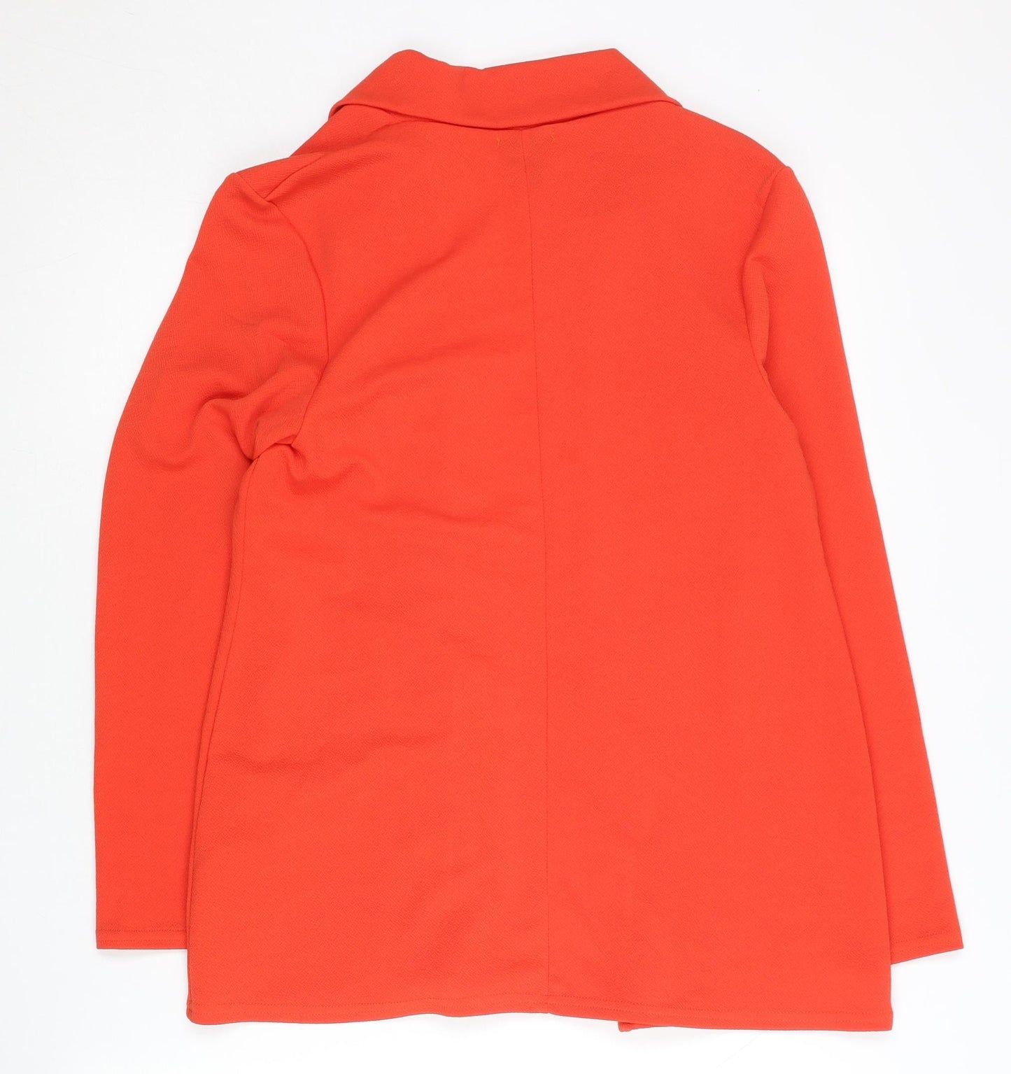 Boohoo Women’s Orange Blazer UK 10 Regular Fit Lightweight