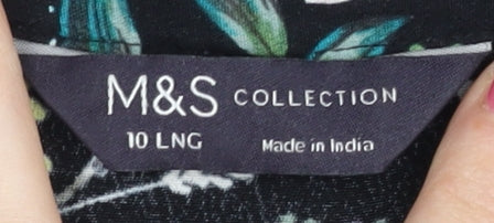 Marks and Spencer Women’s Multicoloured Floral A-Line Viscose Dress Size 10 Long