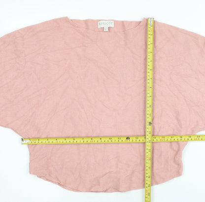 Apricot Womens Pink Boat Neck Pullover Jumper UK 10