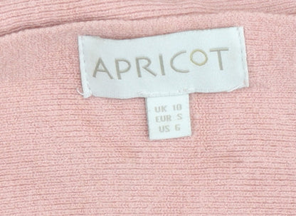 Apricot Womens Pink Boat Neck Pullover Jumper UK 10