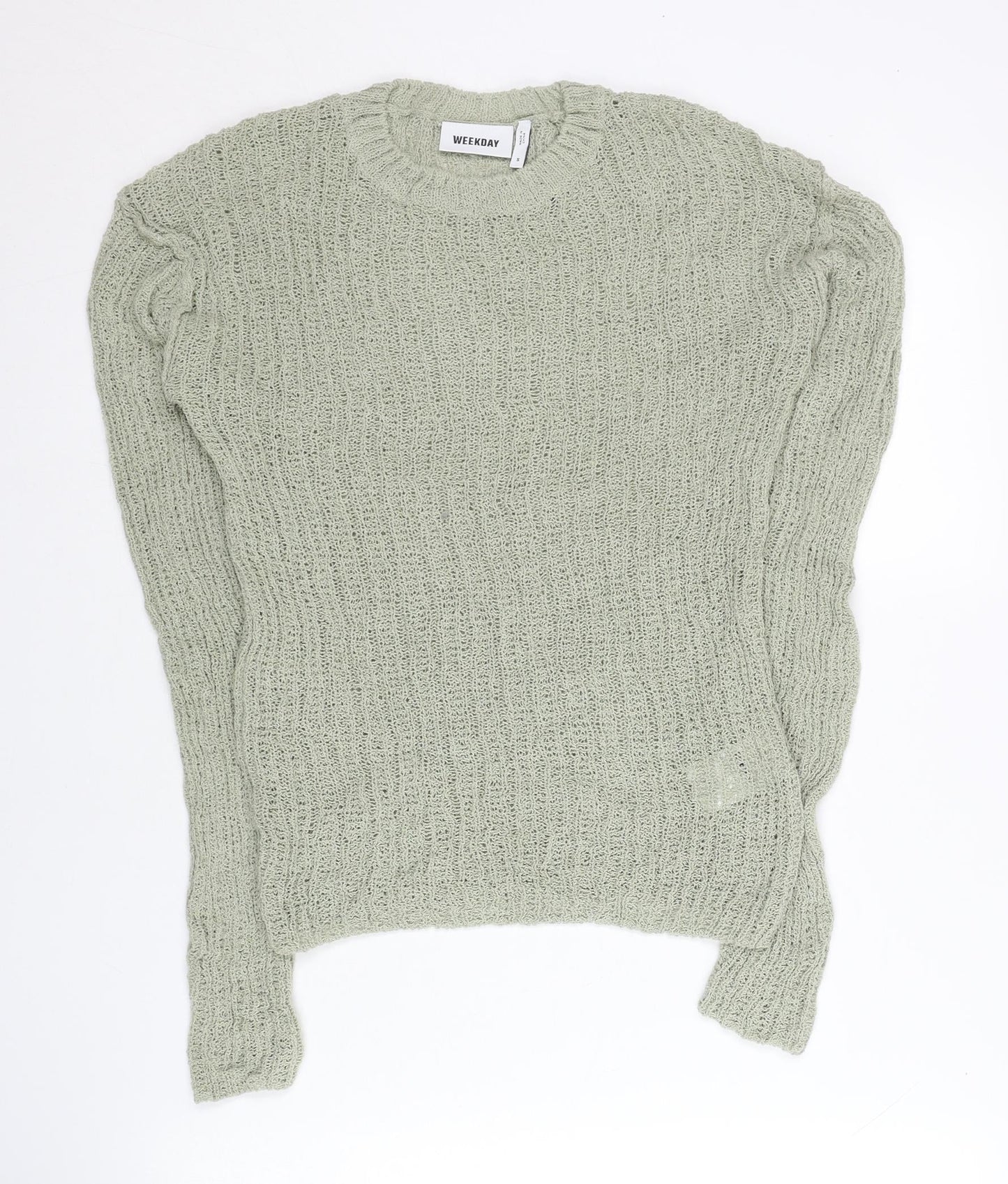 Womens UK Size S Weekday Grey Pullover Jumper