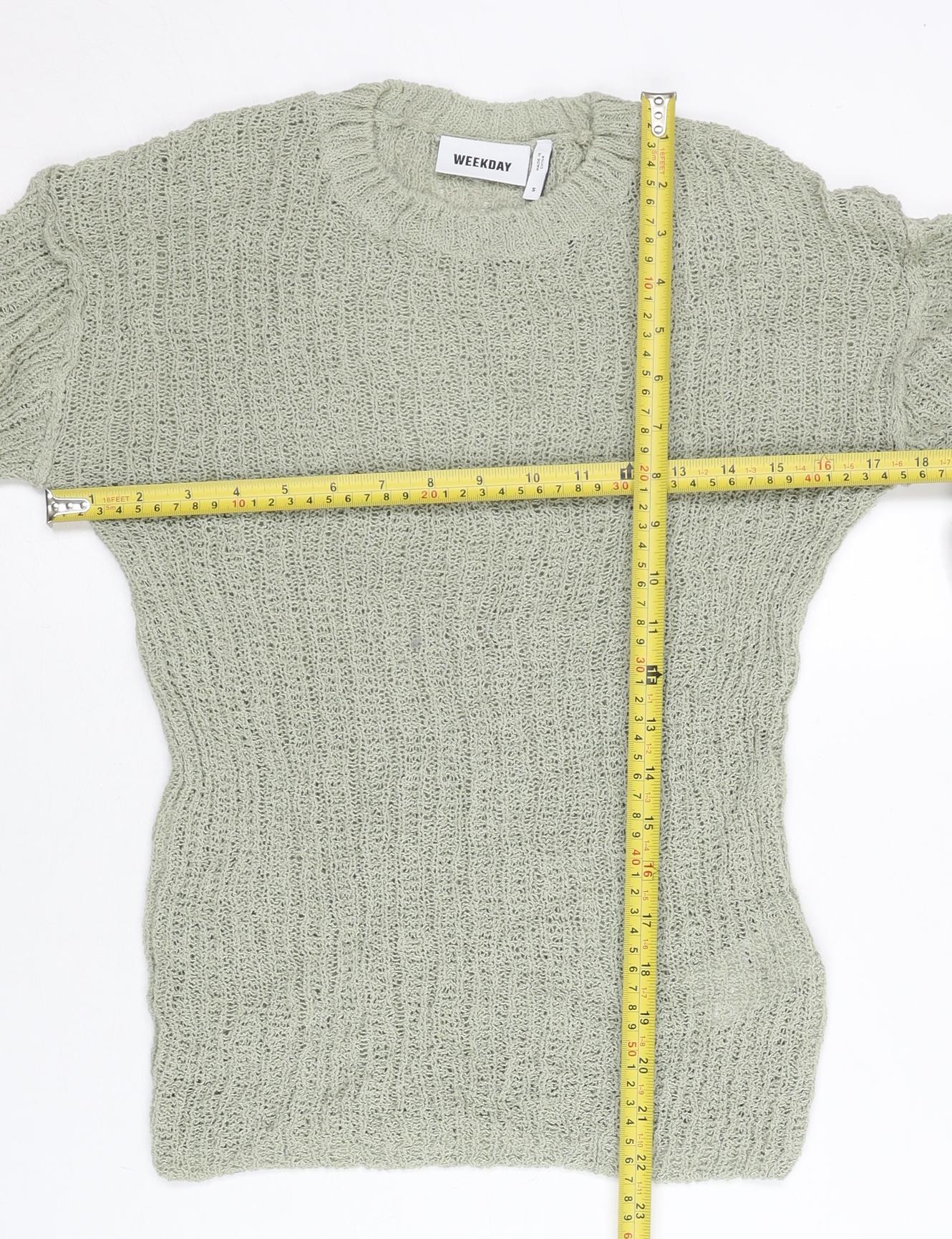 Womens UK Size S Weekday Grey Pullover Jumper
