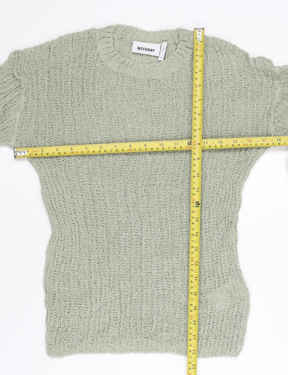 Womens UK Size S Weekday Grey Pullover Jumper