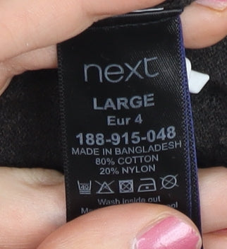 Next Men’s Brown V-Neck Cotton Nylon Jumper Size L Regular Fit