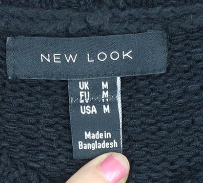 Womens UK Size M New Look Black Pullover Jumper