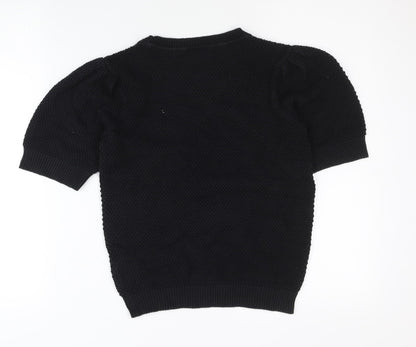 Womens UK Size XS VILA Black Pullover Jumper