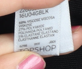 Topshop Women’s Black Slim Fit Stretch Skinny Leggings UK 12