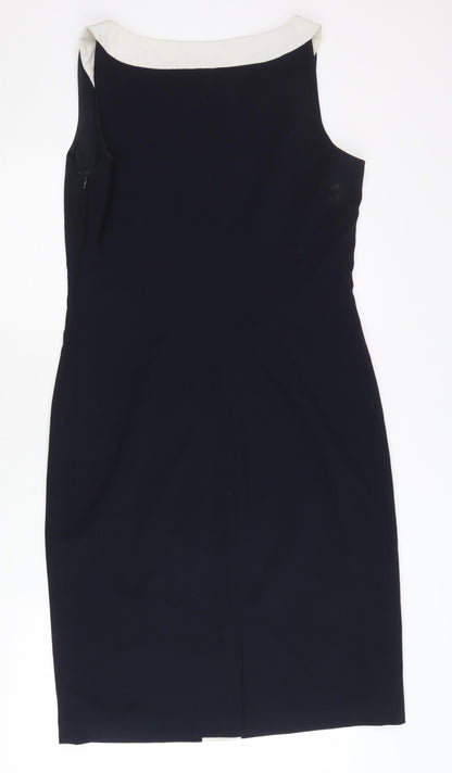 Apart Impressions Women’s Black White Sheath Dress UK 12 V-Neck