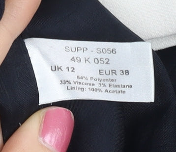 Apart Impressions Women’s Black White Sheath Dress UK 12 V-Neck