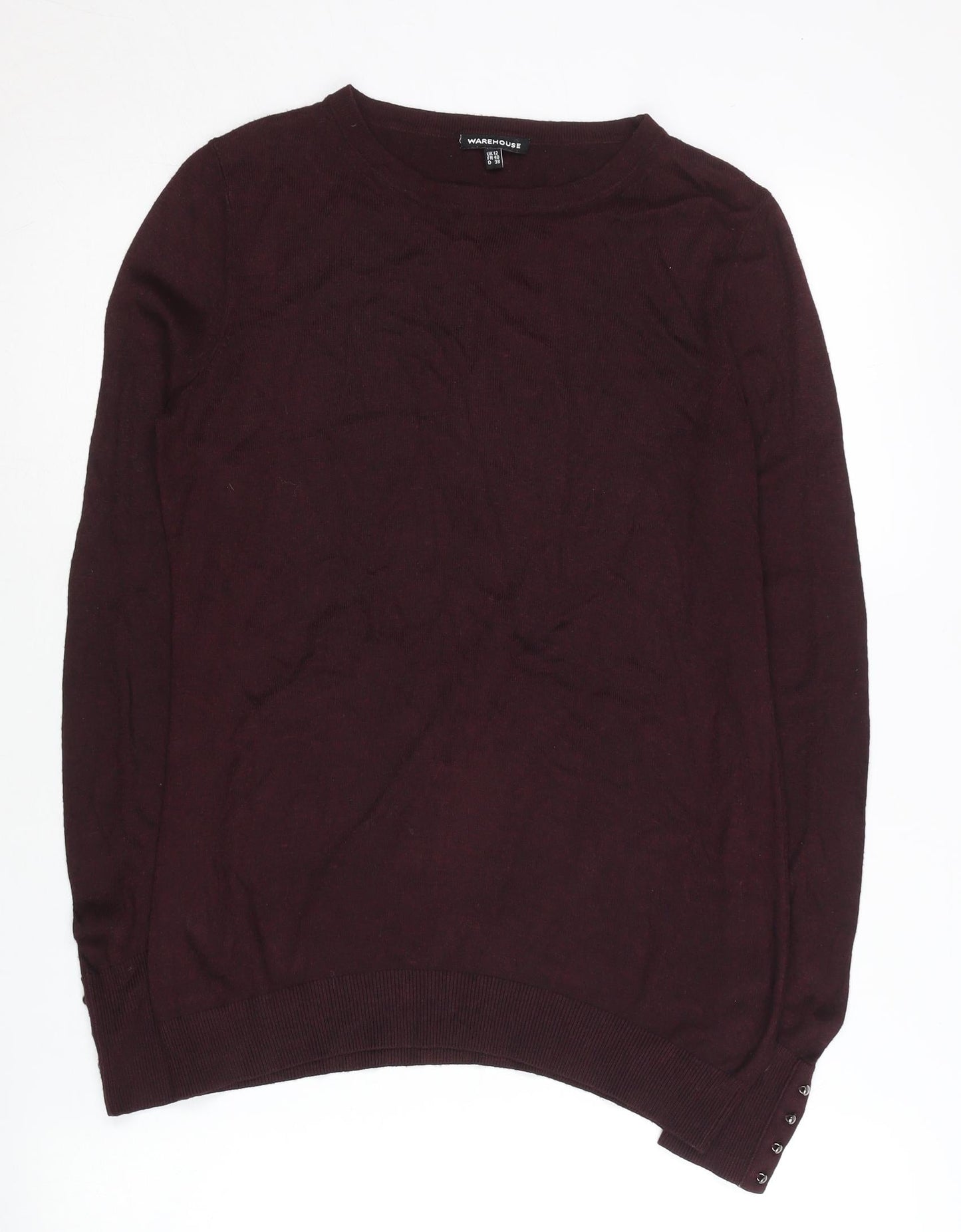 Womens UK Size 12 Warehouse Purple Pullover Jumper