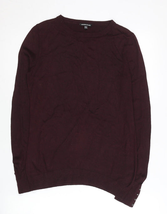 Womens UK Size 12 Warehouse Purple Pullover Jumper