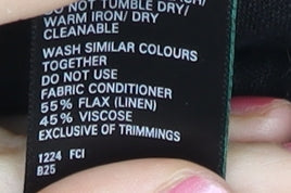 Marks and Spencer Women’s Black A-Line Linen Viscose Skirt Size 8