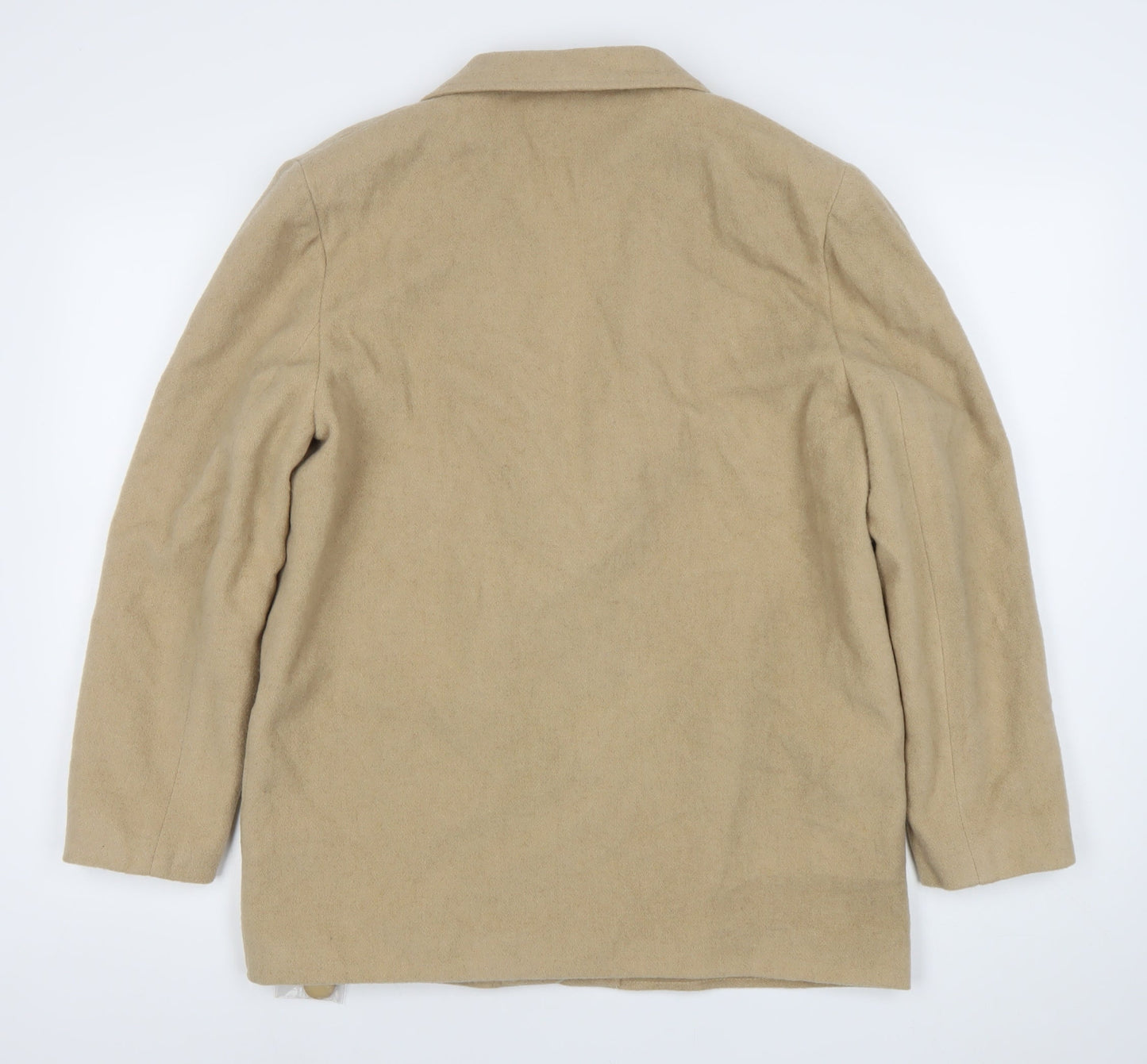 Choices Women’s Beige Wool Blend Blazer Jacket Size 14 Long Sleeve