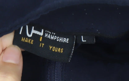 Mens UK Size L New Hampshire Blue Basic Jacket