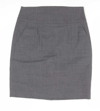Banana Republic Women’s Grey Wool Pencil Skirt Size 10 Workwear