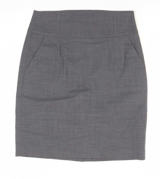 Banana Republic Women’s Grey Wool Pencil Skirt Size 10 Workwear