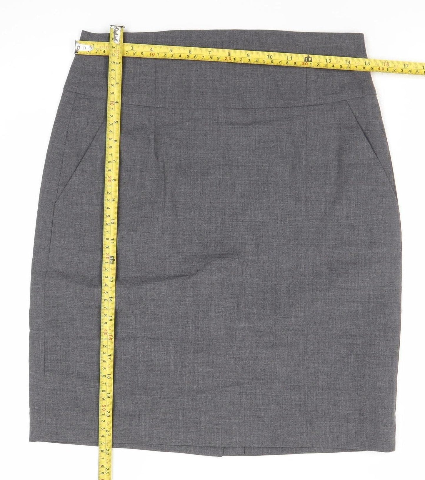 Banana Republic Women’s Grey Wool Pencil Skirt Size 10 Workwear