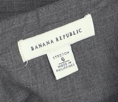 Banana Republic Women’s Grey Wool Pencil Skirt Size 10 Workwear