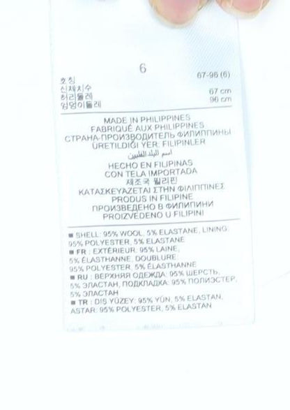 Banana Republic Women’s Grey Wool Pencil Skirt Size 10 Workwear